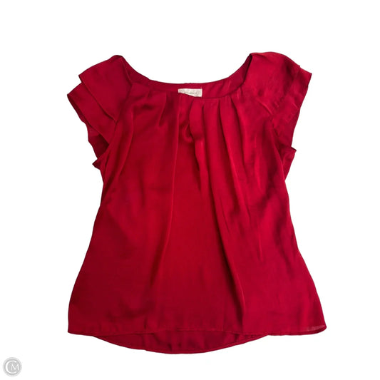 Top Short Sleeve By Dressbarn In Red, Size: M