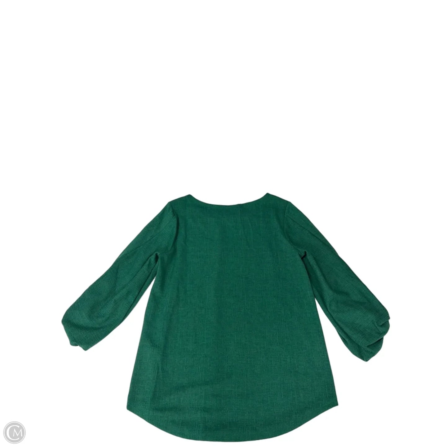 Top Long Sleeve By Dressbarn In Green, Size: M