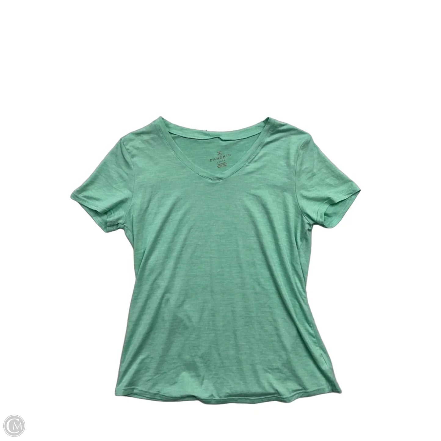 Athletic Top Short Sleeve By Danskin In Green, Size: L