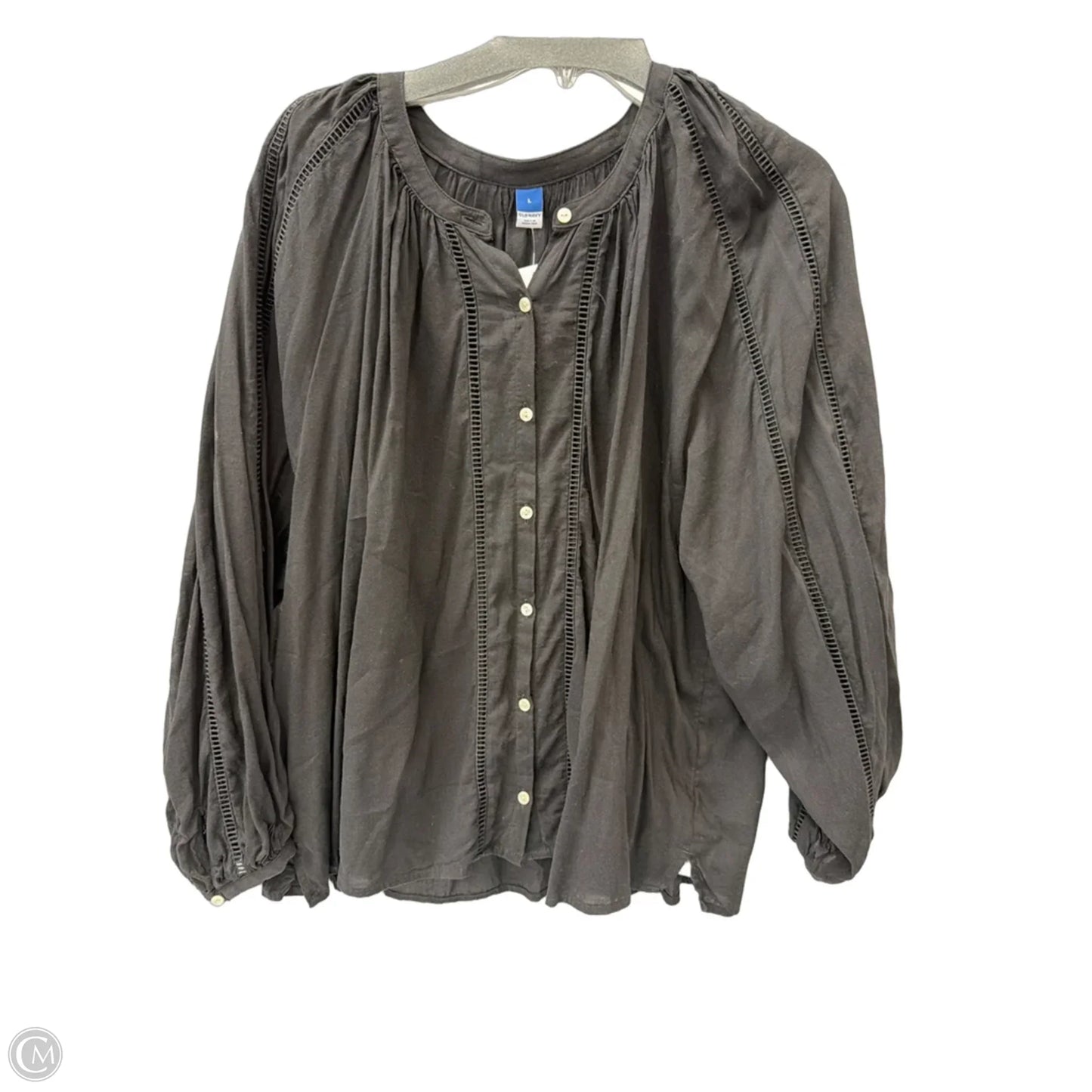 Top Long Sleeve By Old Navy In Black, Size: L