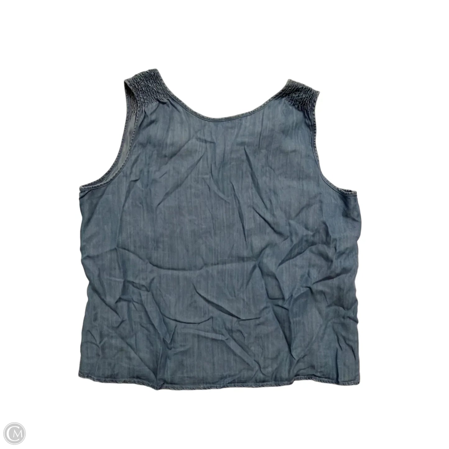 Tank Top By Time And Tru In Blue Denim, Size: Xl