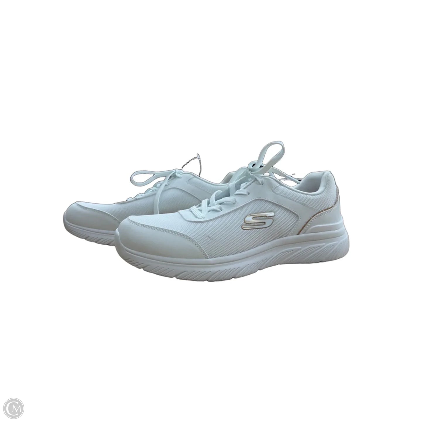 Shoes Athletic By Skechers In White, Size: 9.5