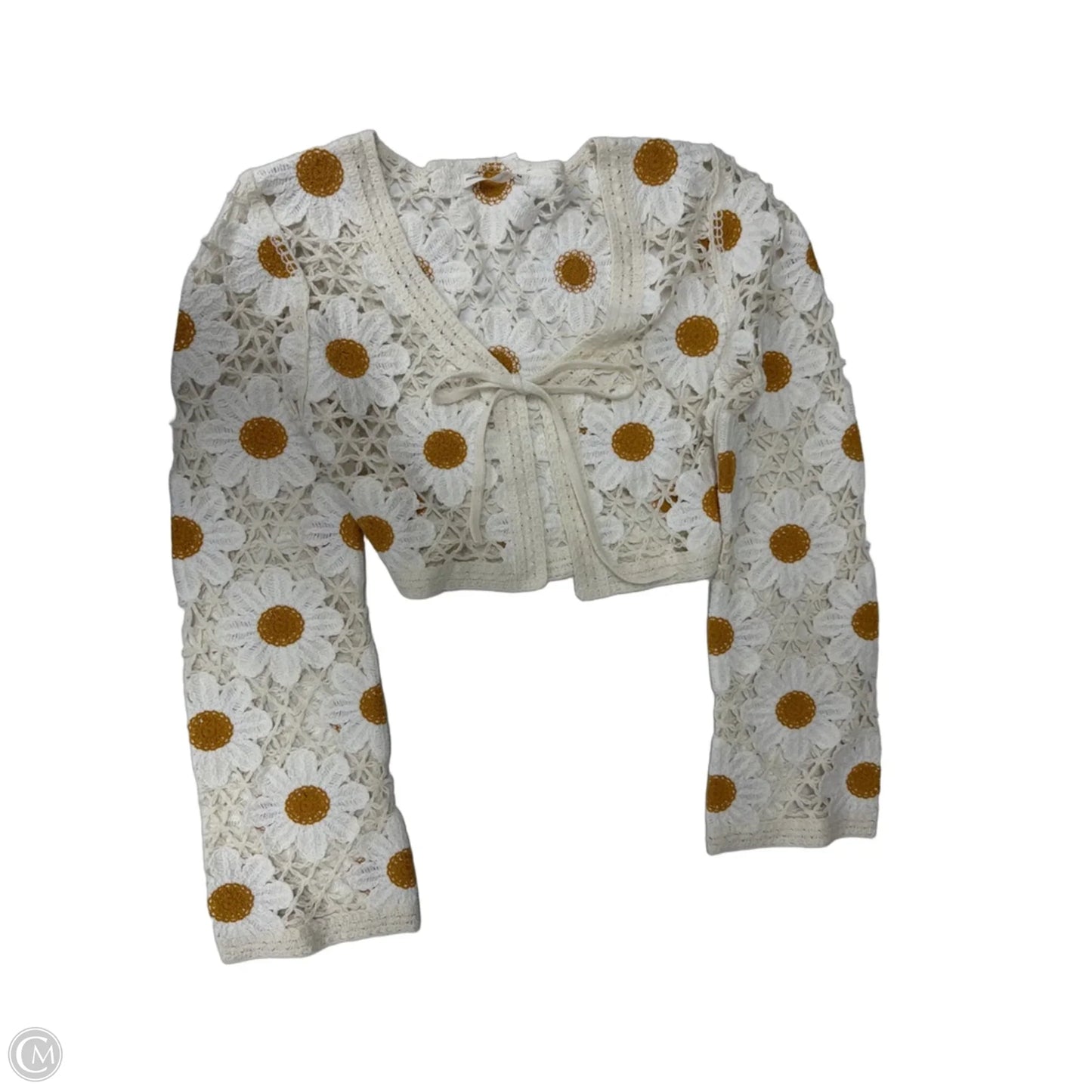 Cardigan By Moon And Madison In Cream, Size: Medium