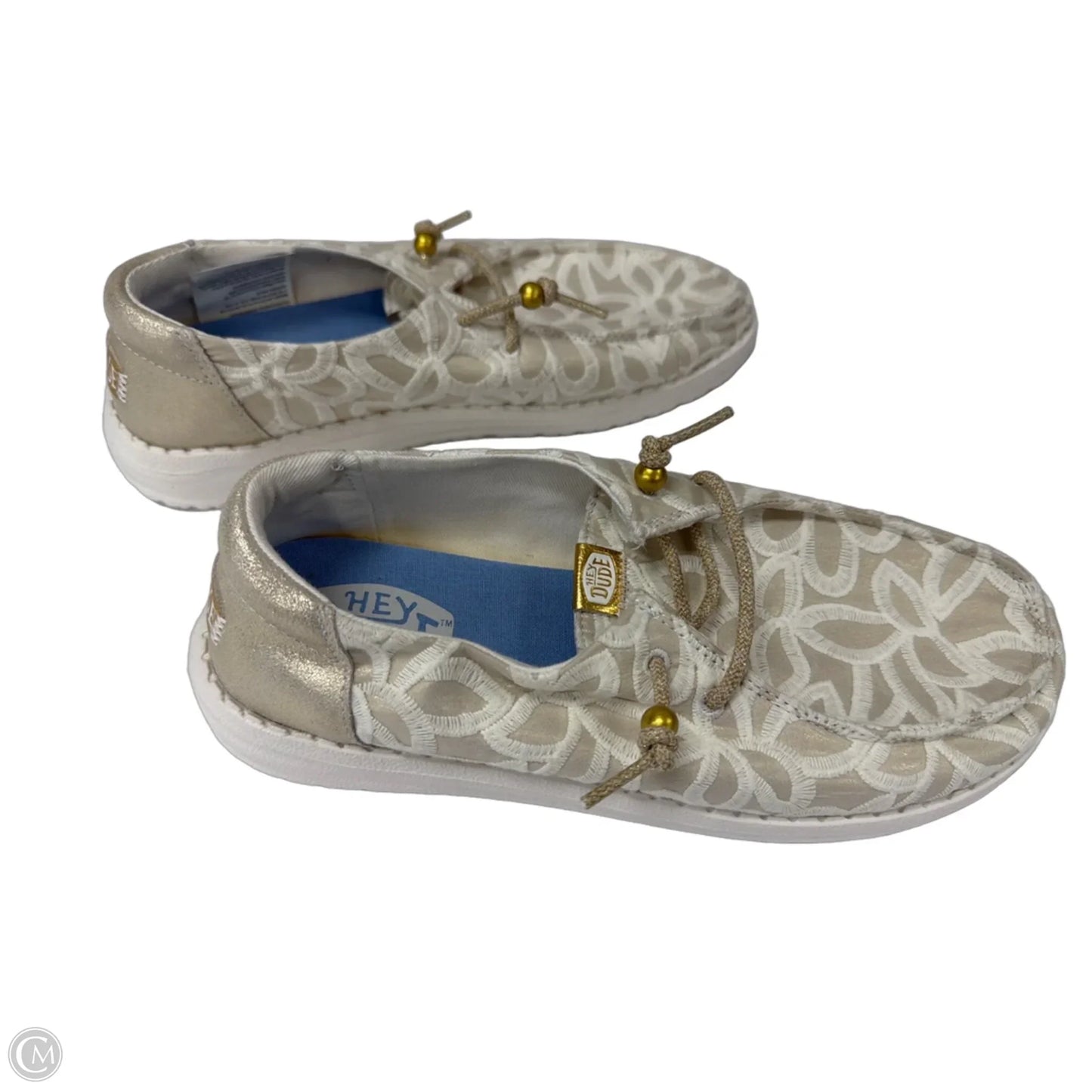 Shoes Sneakers By Hey Dude In Cream, Size: 9