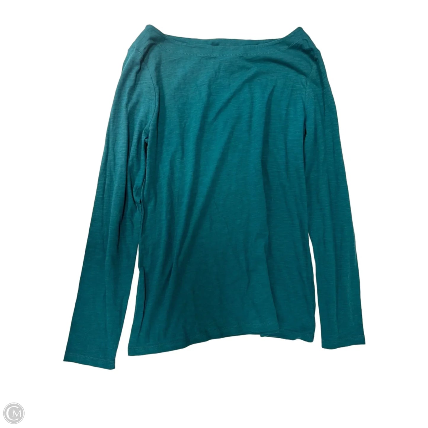Top Long Sleeve Basic By Loft In Green, Size: L