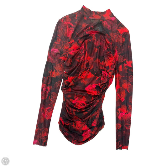 Top Long Sleeve By Clothes Mentor In Floral Print, Size: M