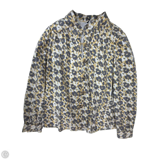 Jacket Other By Cabi In Grey & Yellow, Size: M