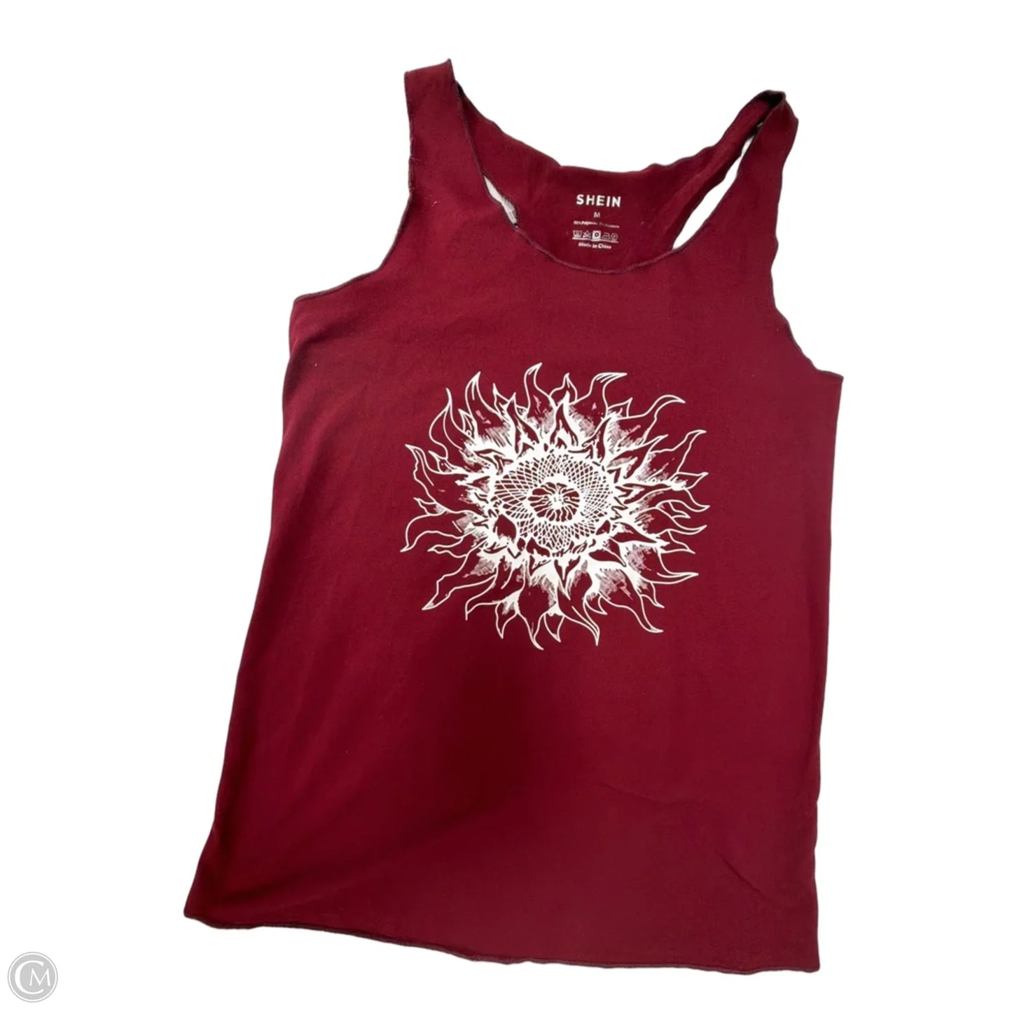 Tank Top By Shein In Maroon, Size: M