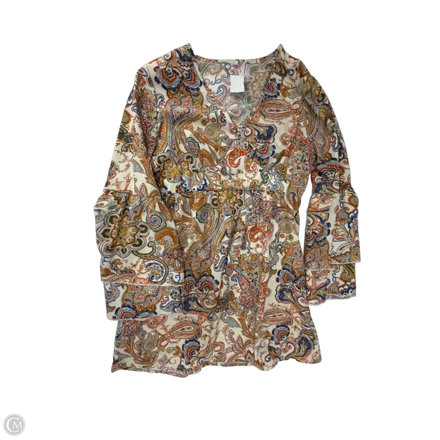 Dress Casual Midi By Clothes Mentor In Paisley Print, Size: L