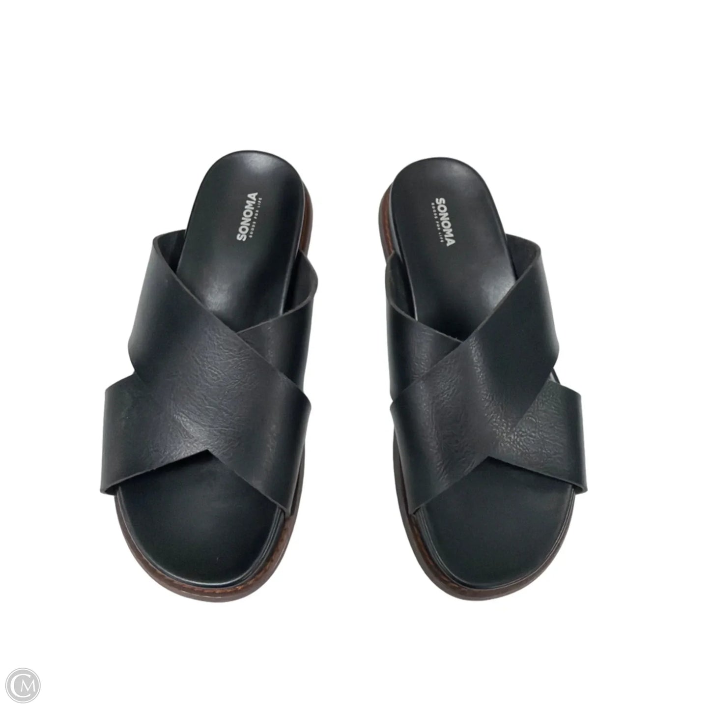 Sandals Flats By Sonoma In Black, Size: 6