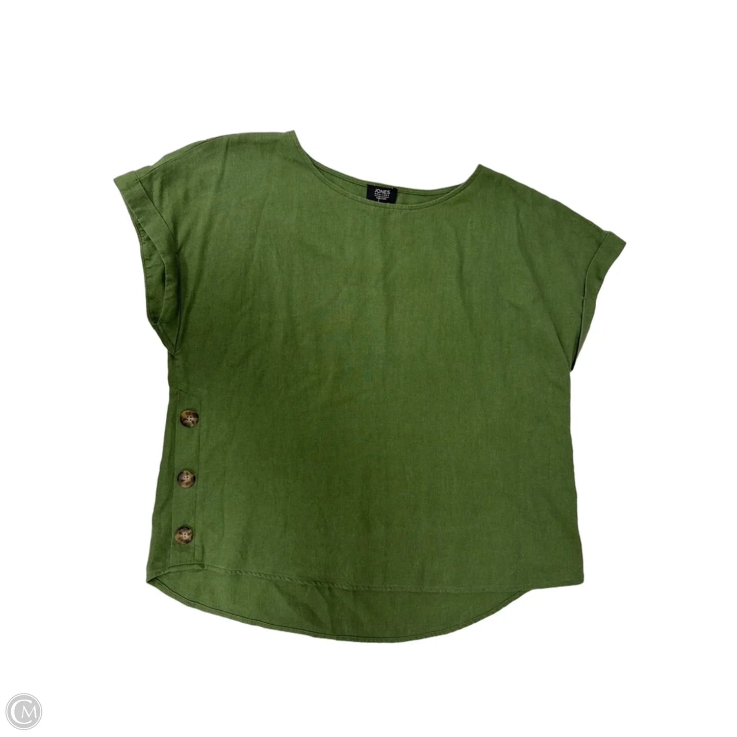 Top Short Sleeve By Jones New York In Green, Size: L
