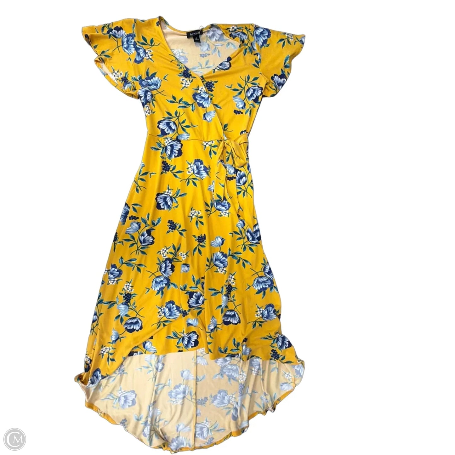 Dress Casual Maxi By By & By In Yellow, Size: S