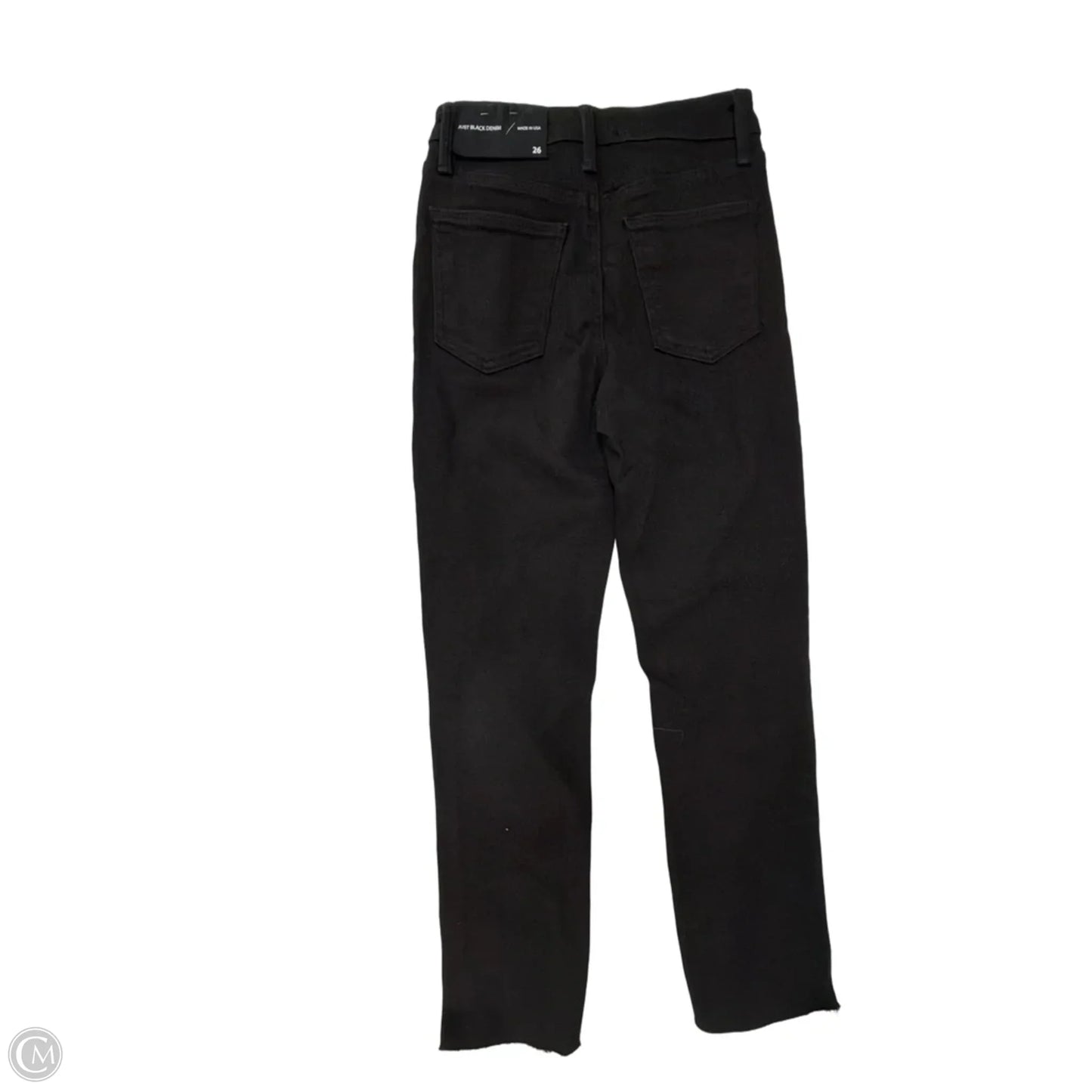 Jeans Straight By Clothes Mentor In Black Denim, Size: 4