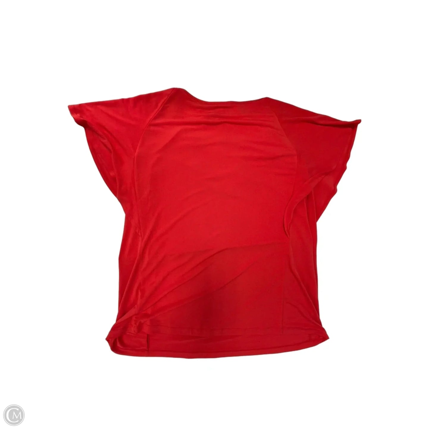 Top Short Sleeve By Susan Graver In Red, Size: L