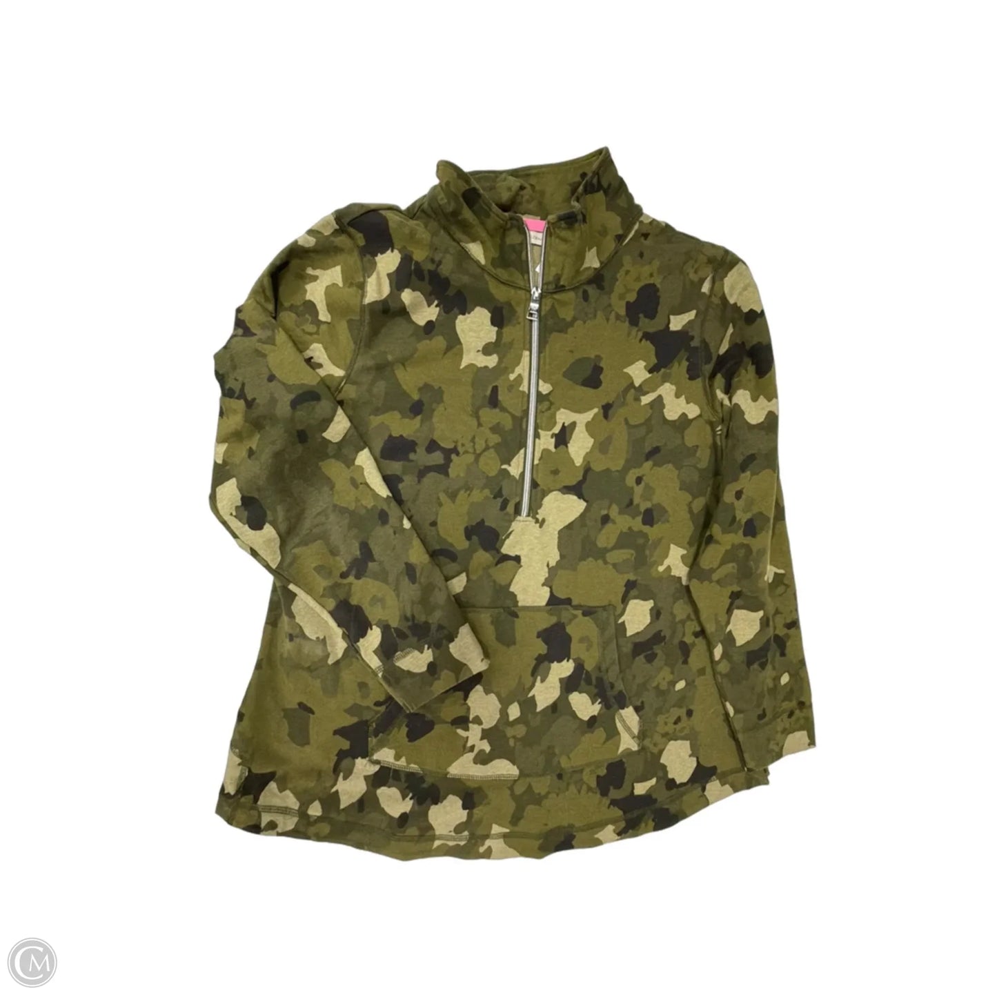 Top Long Sleeve By Isaac Mizrahi Live Qvc In Camouflage Print, Size: L