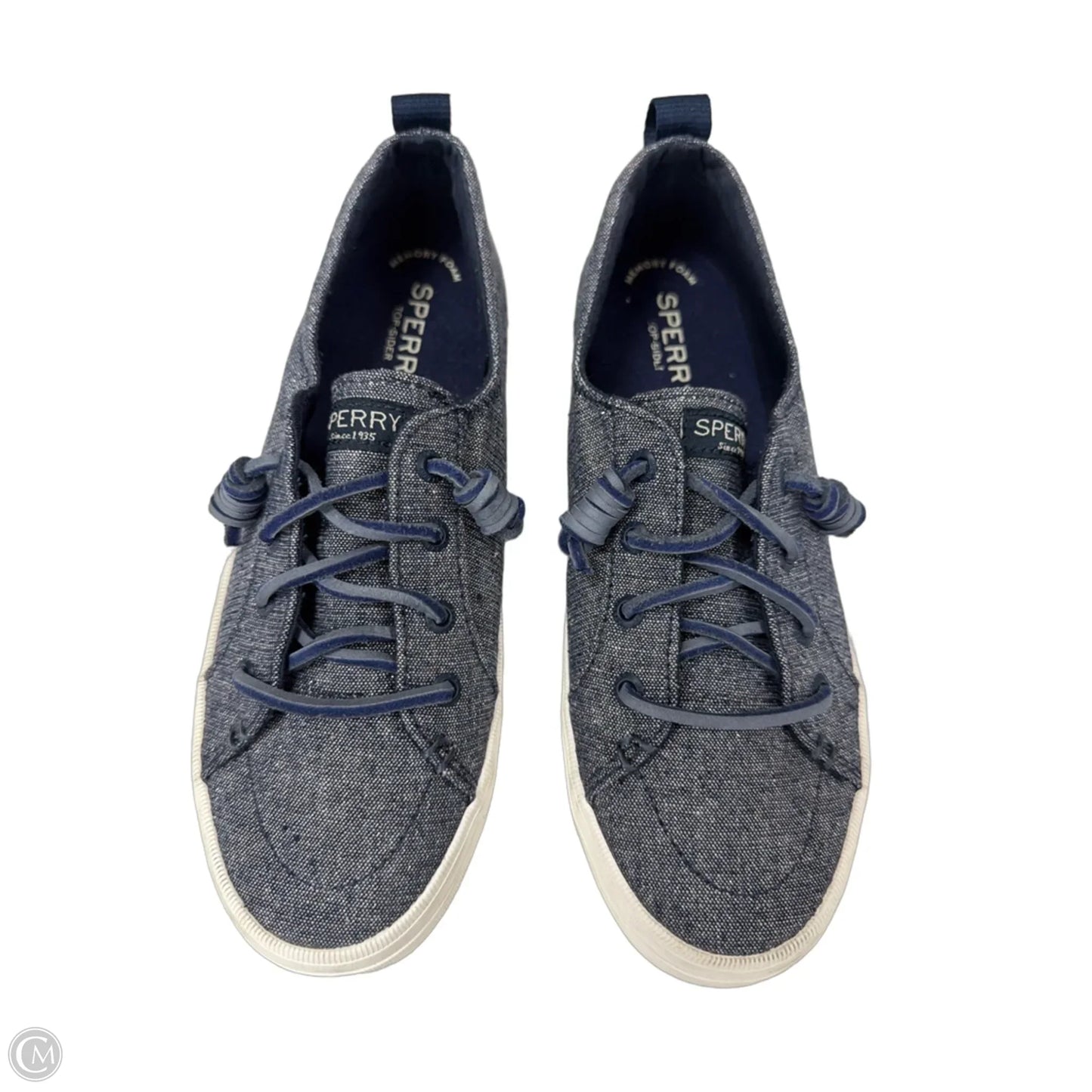 Shoes Sneakers By Sperry In Blue Denim, Size: 7