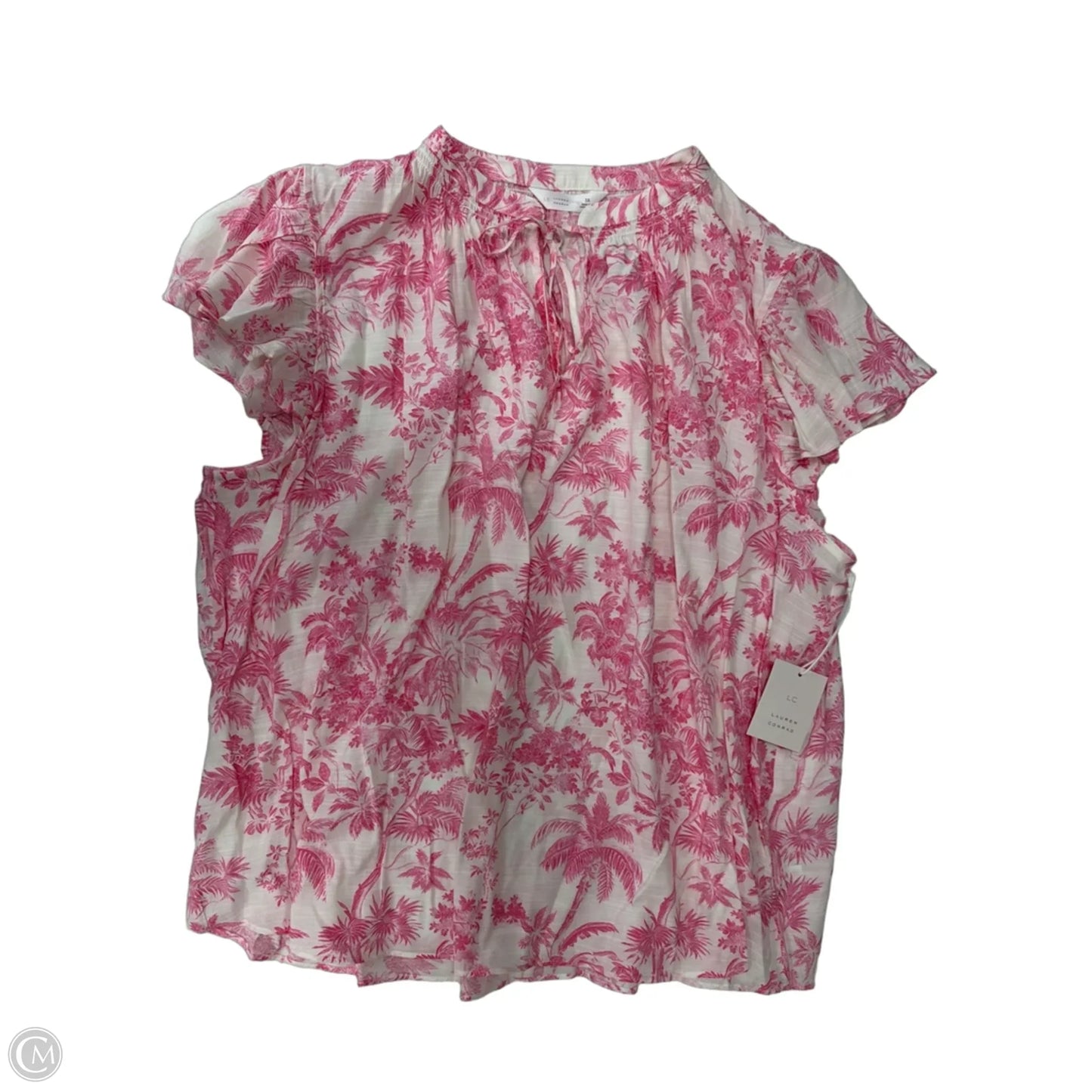 Top Short Sleeve By Lc Lauren Conrad In Pink, Size: 3x