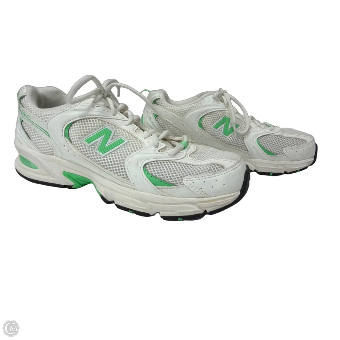 Shoes Athletic By New Balance In Green & White, Size: 8.5