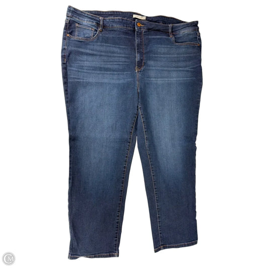 Jeans Straight By Nine West In Blue Denim, Size: 24