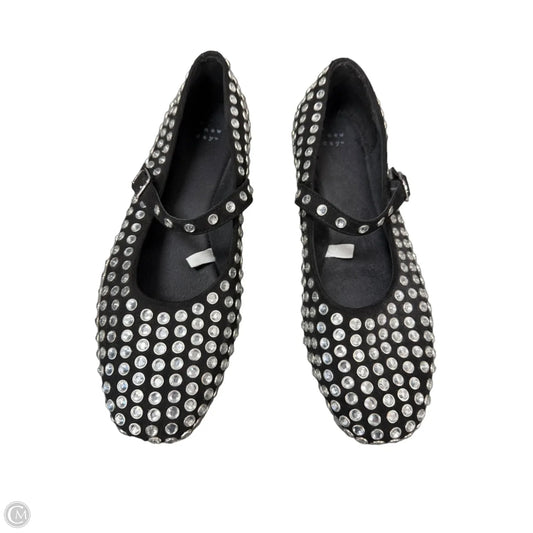 Shoes Flats By A New Day In Black & Silver, Size: 10