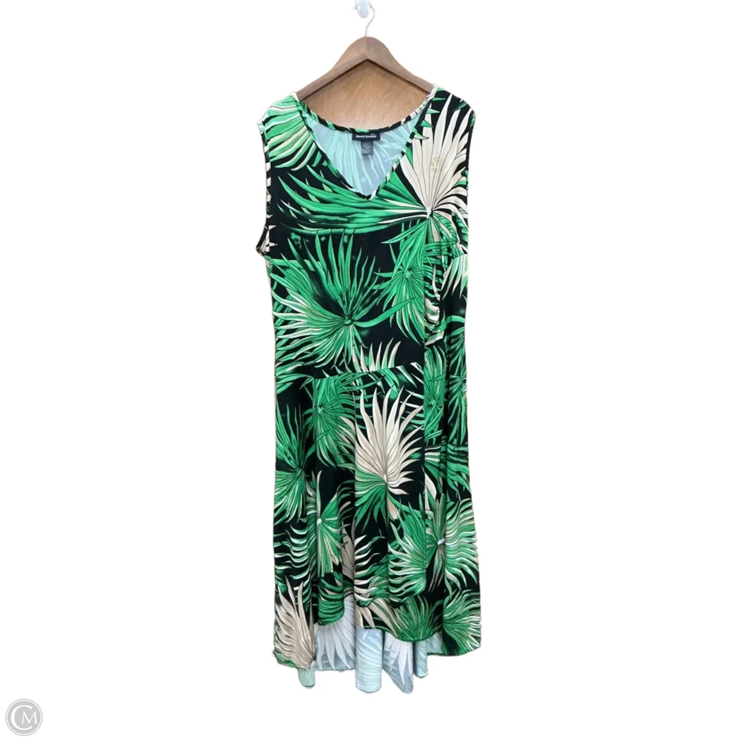 Dress Casual Maxi By Ashley Stewart In Tropical Print, Size: 2x