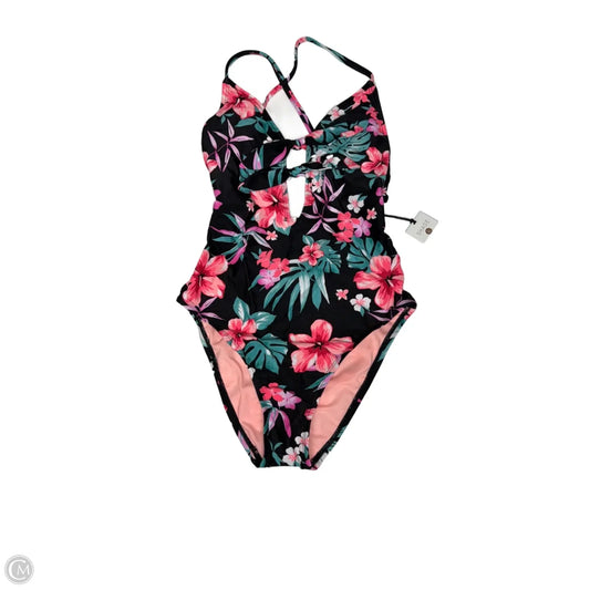 Swimsuit By Shade & Shore In Tropical Print, Size: S