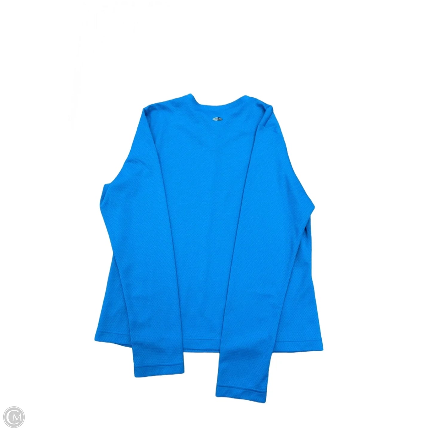 Athletic Top Long Sleeve Crewneck By Adidas In Blue, Size: M