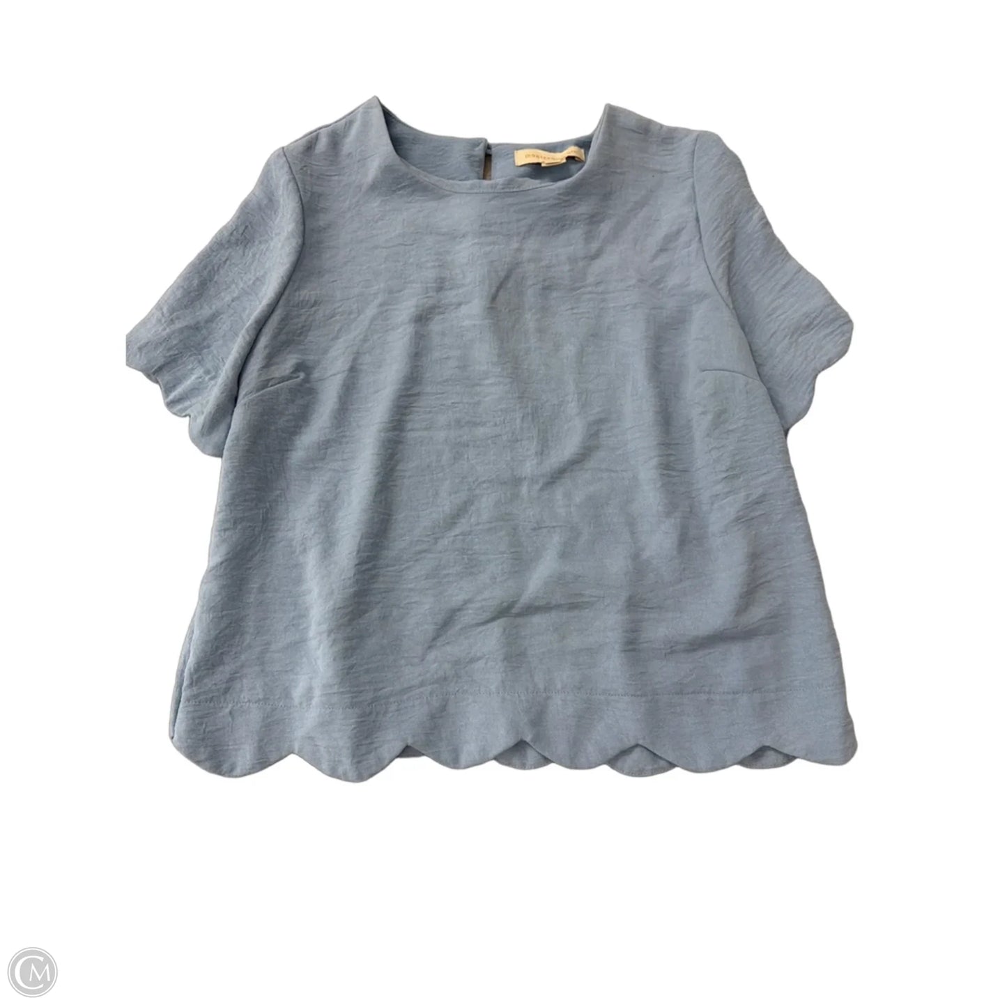 Top Short Sleeve By Monteau In Blue, Size: Xl
