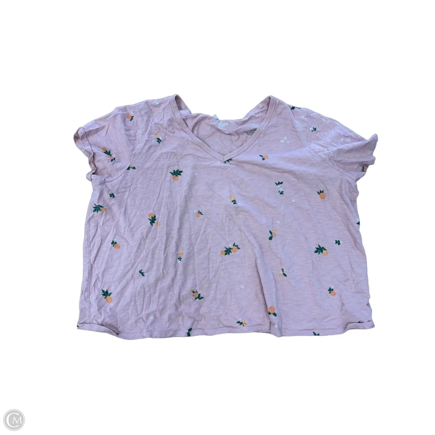 Top Short Sleeve Basic By Old Navy In Pink, Size: 3x