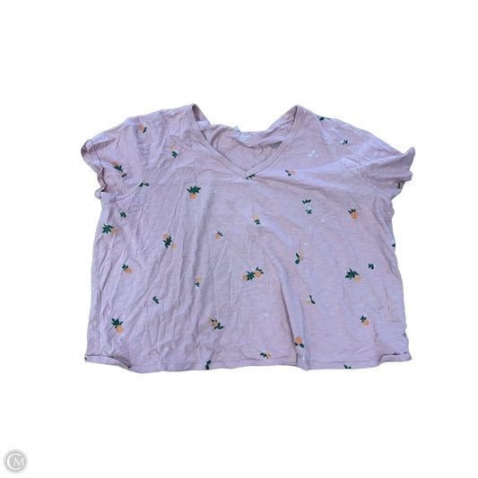 Top Short Sleeve Basic By Old Navy In Pink, Size: 3x