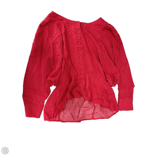 Top Long Sleeve By Maeve In Red, Size: L
