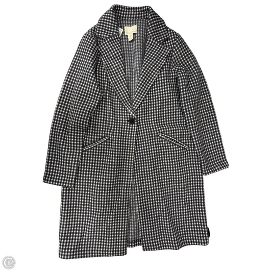 Coat Peacoat By Cynthia Rowley In Checkered Pattern, Size: S