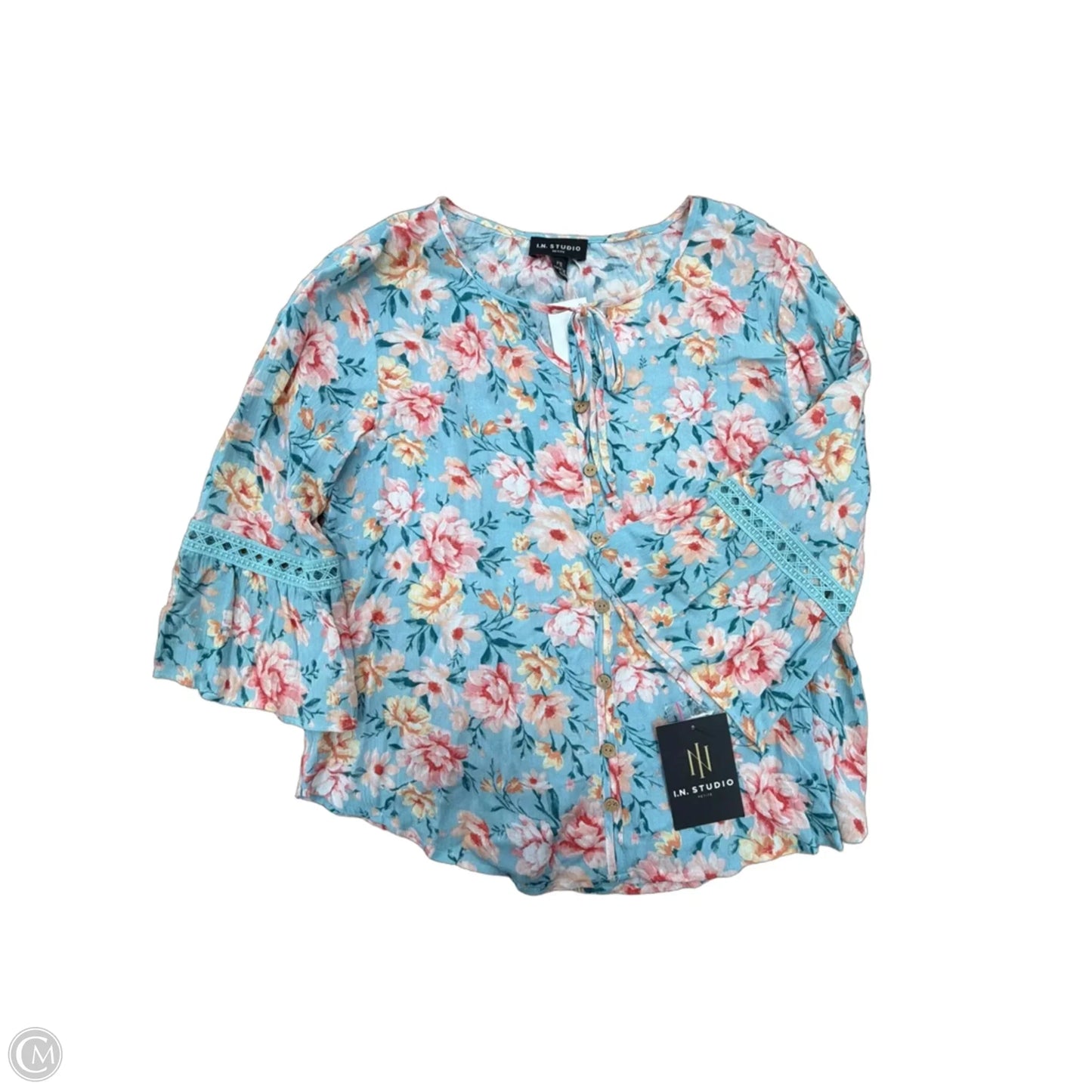 Top Long Sleeve By In Studio In Floral Print, Size: Sp