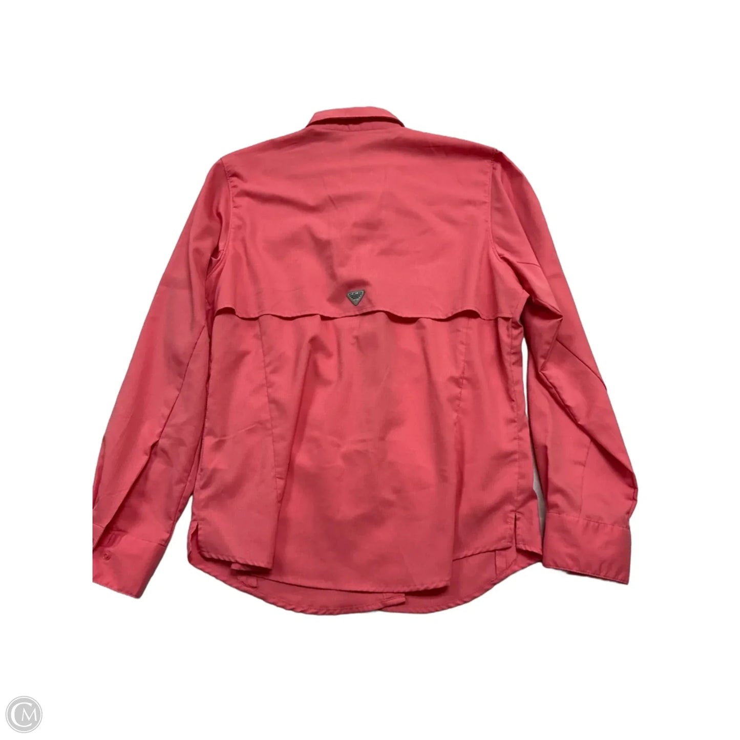 Athletic Top Long Sleeve Collar By Columbia In Pink, Size: M