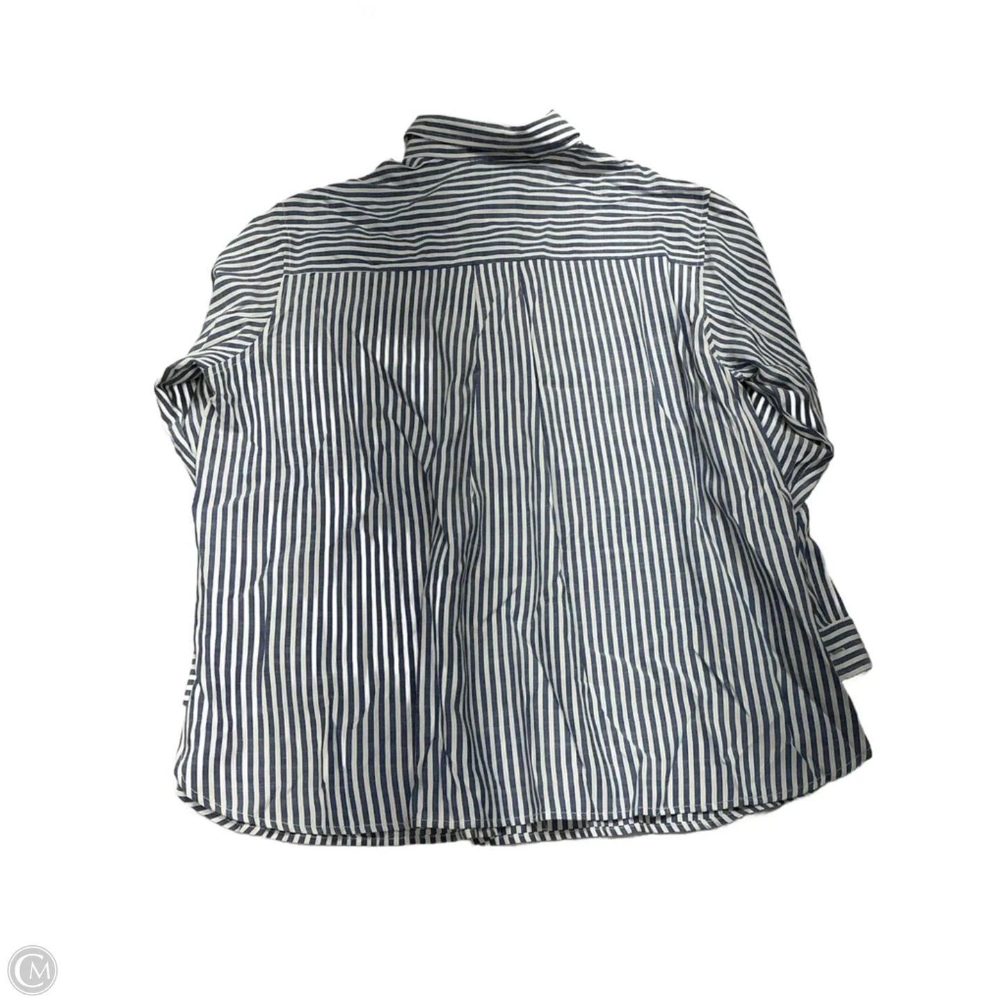 Top Long Sleeve By Max Studio In Striped Pattern, Size: 1x