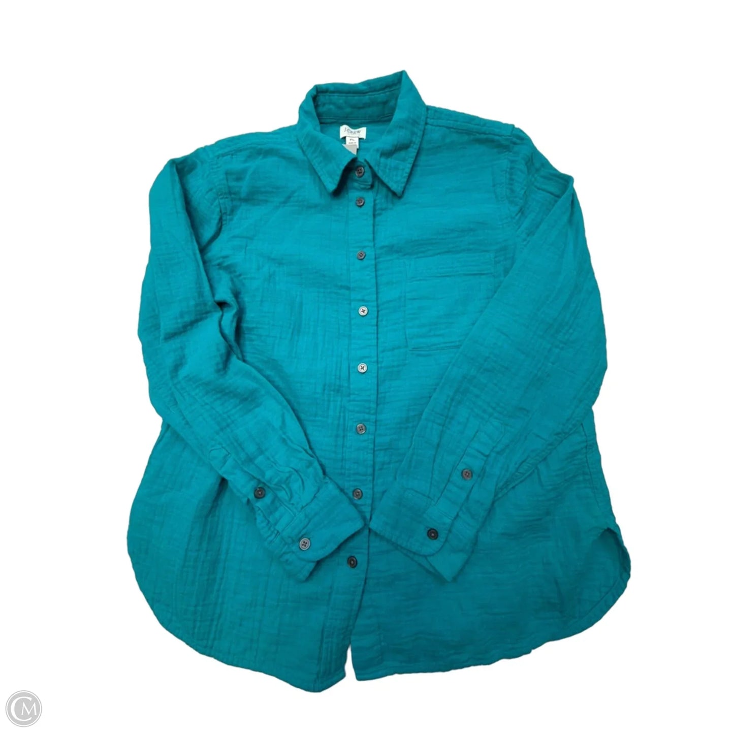 Top Long Sleeve By J. Crew In Blue, Size: Lp