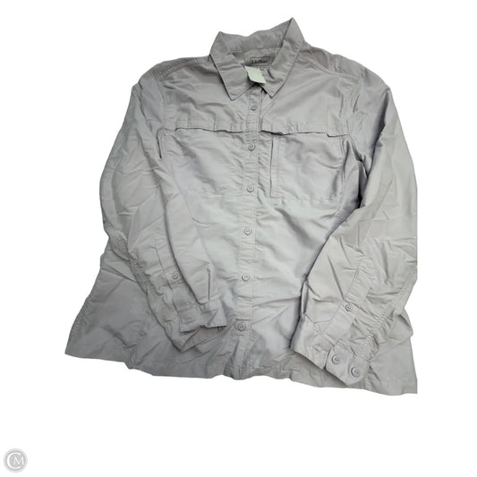 Athletic Top Long Sleeve Collar By L.l. Bean In Purple, Size: Xl