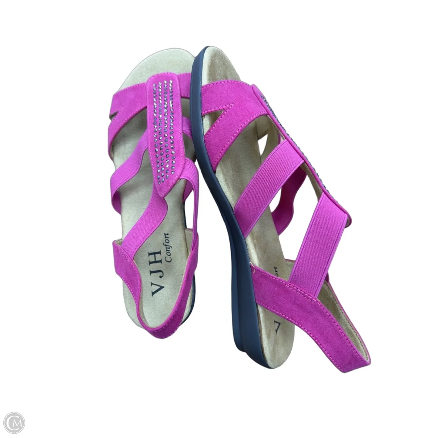 Sandals Flats By Clothes Mentor In Pink, Size: 7