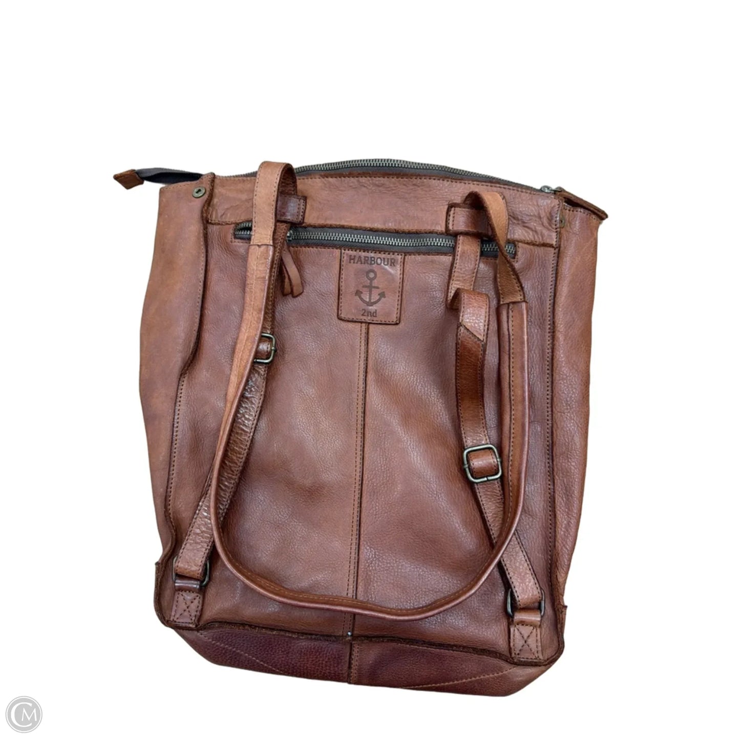 Handbag Leather By Clothes Mentor, Size: Large