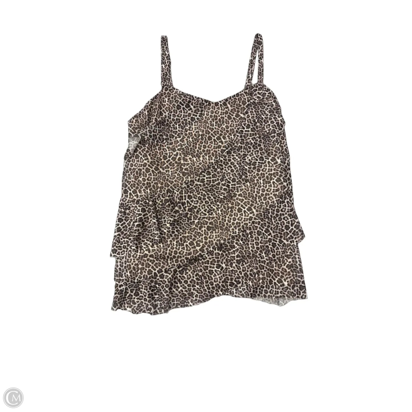 Top Cami By Nine Britton In Animal Print, Size: 1x