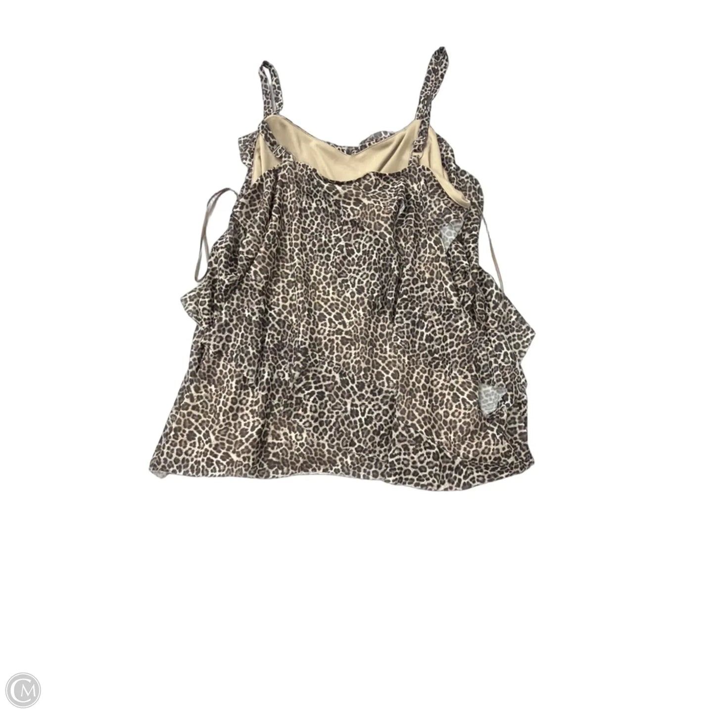 Top Cami By Nine Britton In Animal Print, Size: 1x
