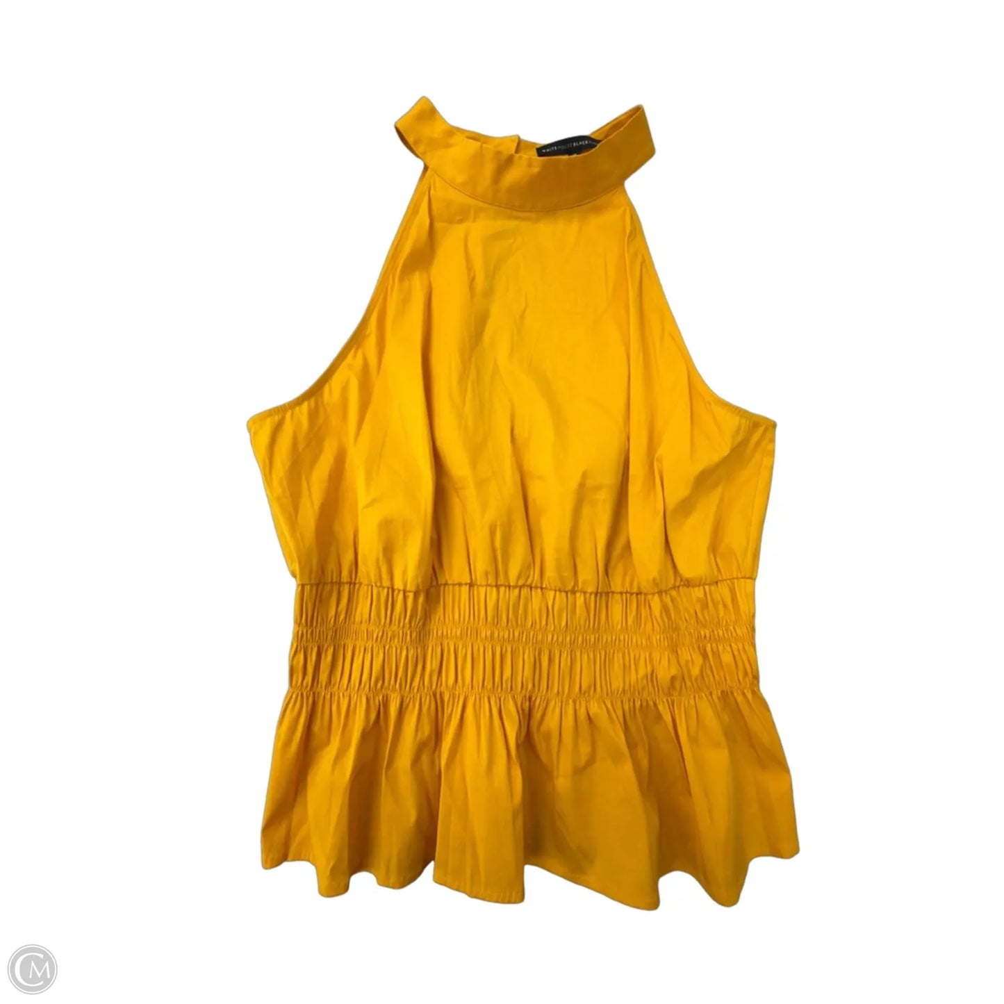 Top Sleeveless By White House Black Market In Yellow, Size: 1x