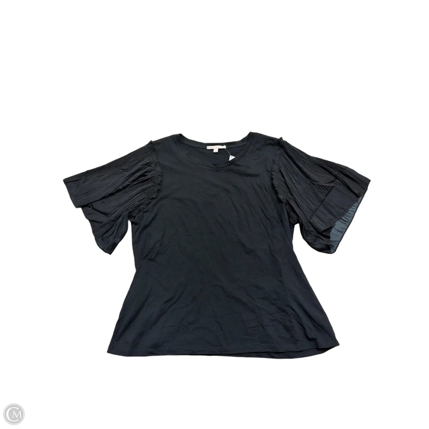 Top Short Sleeve By Clothes Mentor In Black, Size: 1x