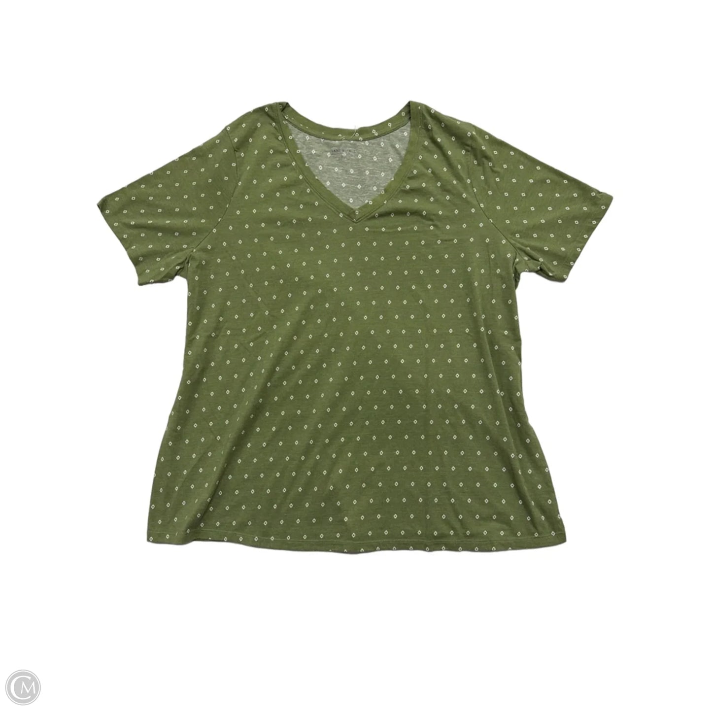Top Short Sleeve By Lane Bryant In Green, Size: 1x