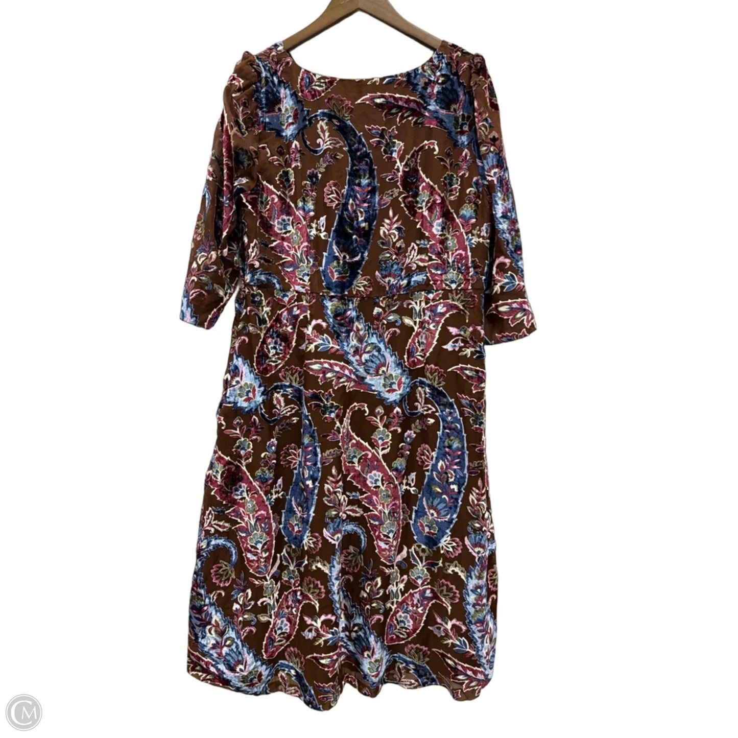 Dress Casual Midi By Talbots In Floral Print, Size: Xlp