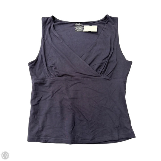 Top Sleeveless By Ogl In Navy, Size: Xl
