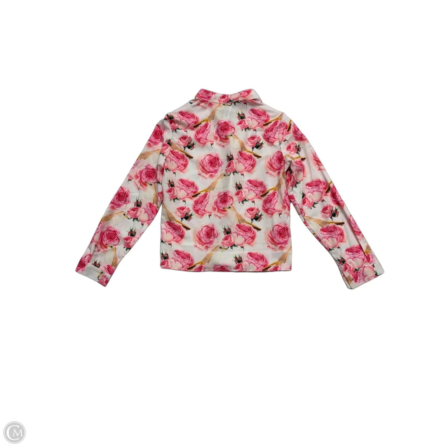 Top Long Sleeve By Cme In Floral Print, Size: M