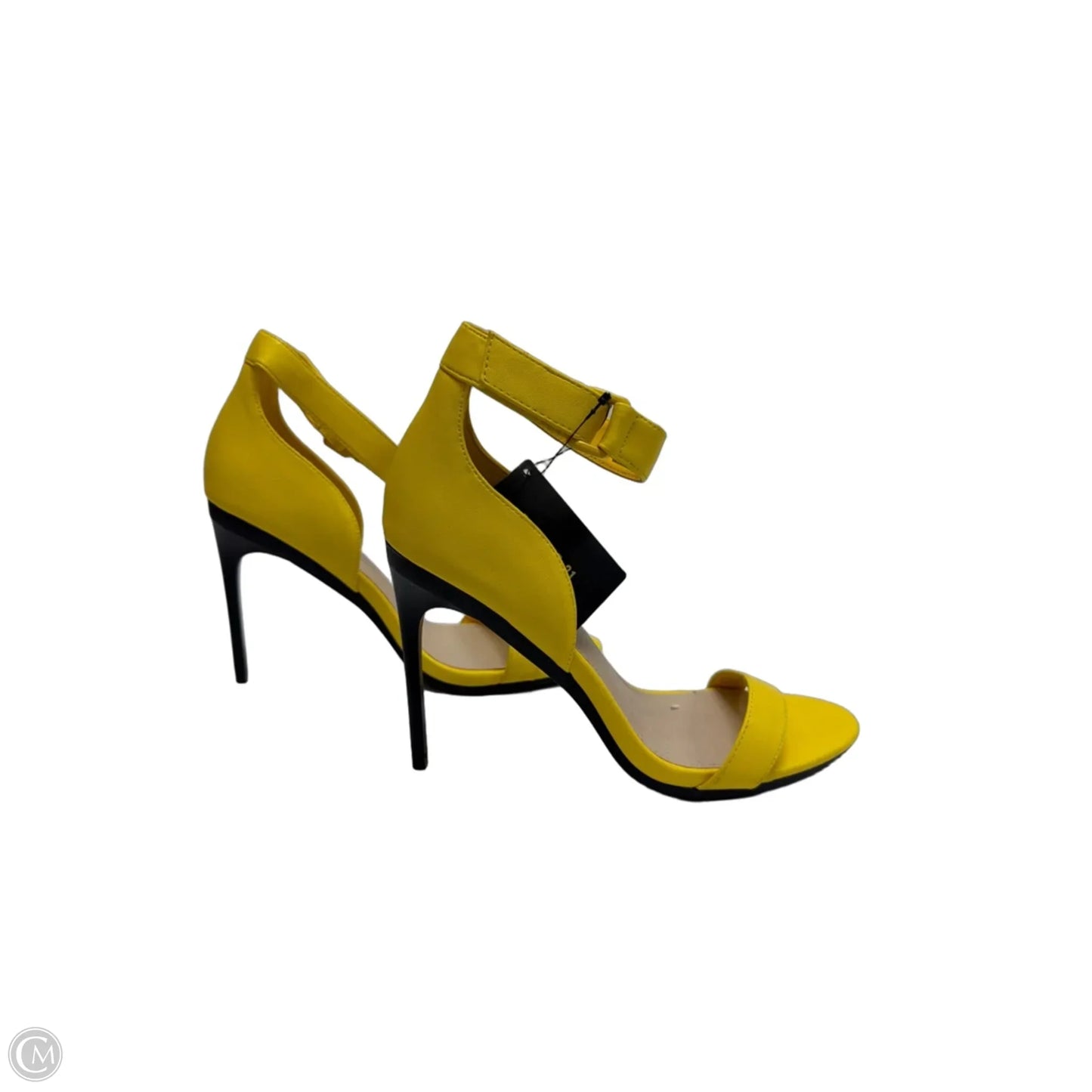 Sandals Heels Stiletto By Forever 21 In Yellow, Size: 8.5