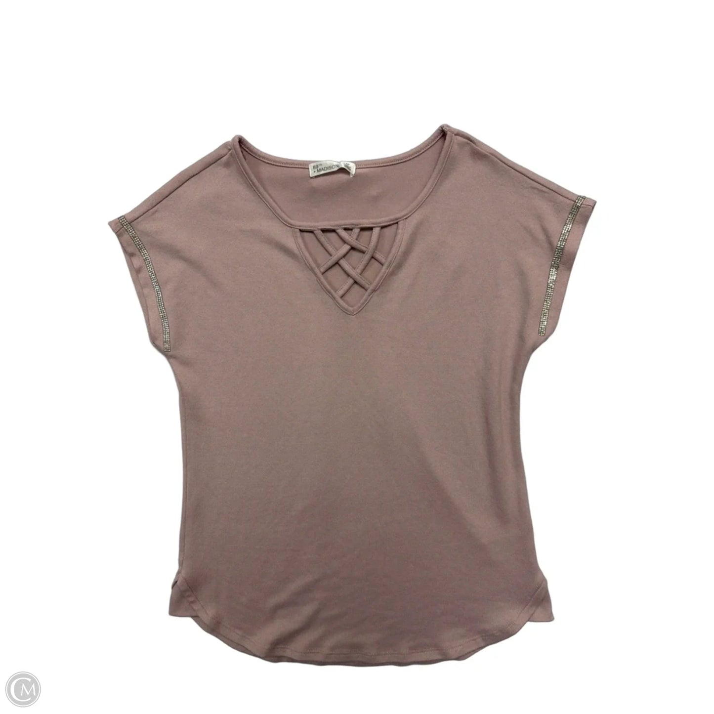 Top Short Sleeve By 89th And Madison In Purple, Size: S