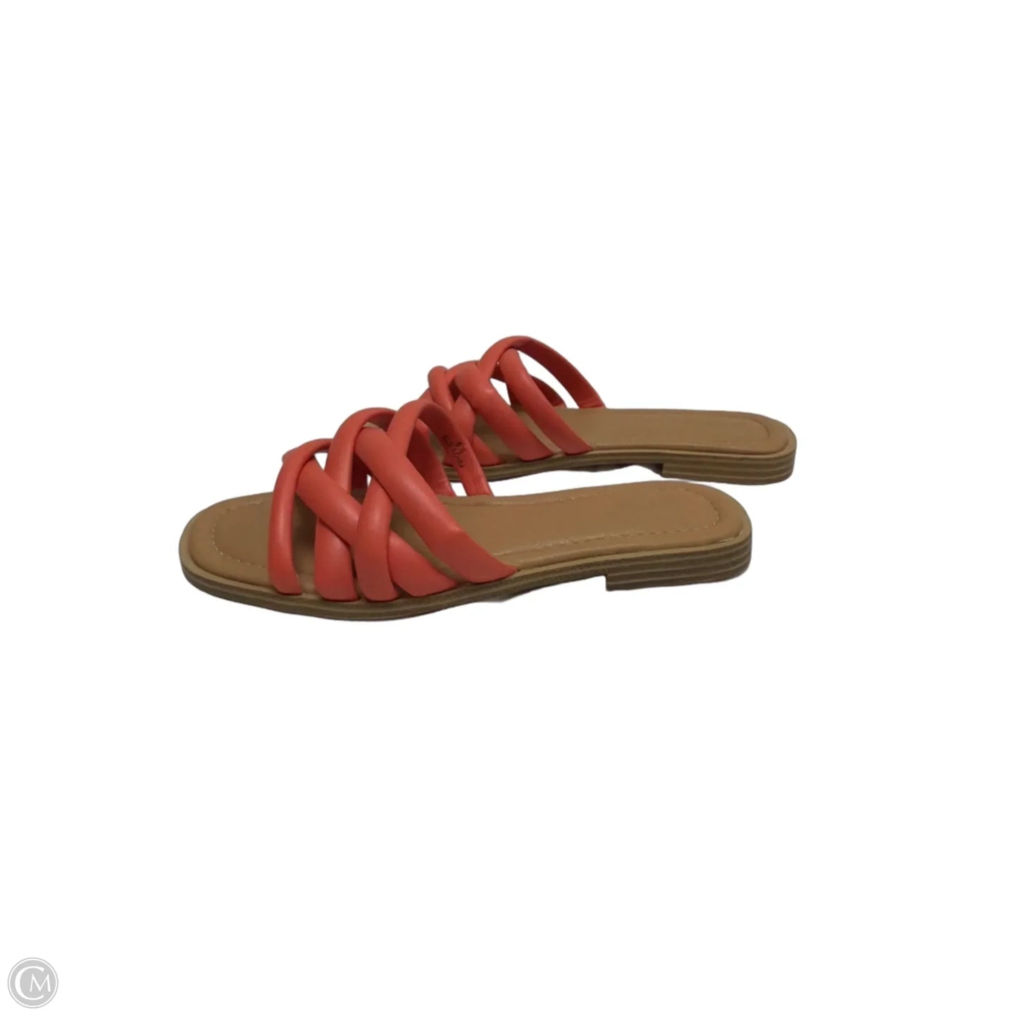 Sandals Flats By Universal Thread In Orange, Size: 6.5